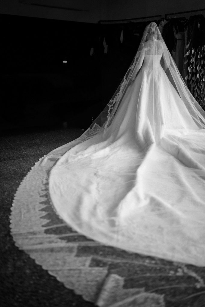 A couture Valentino gown by Valentino captured by London Wedding Photographer Philip White.